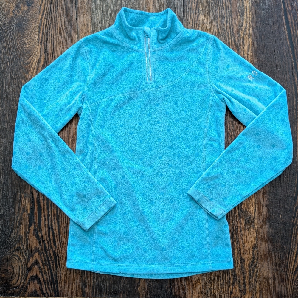 Roxy Aqua Blue Dri-Flight  Fleece Pullover